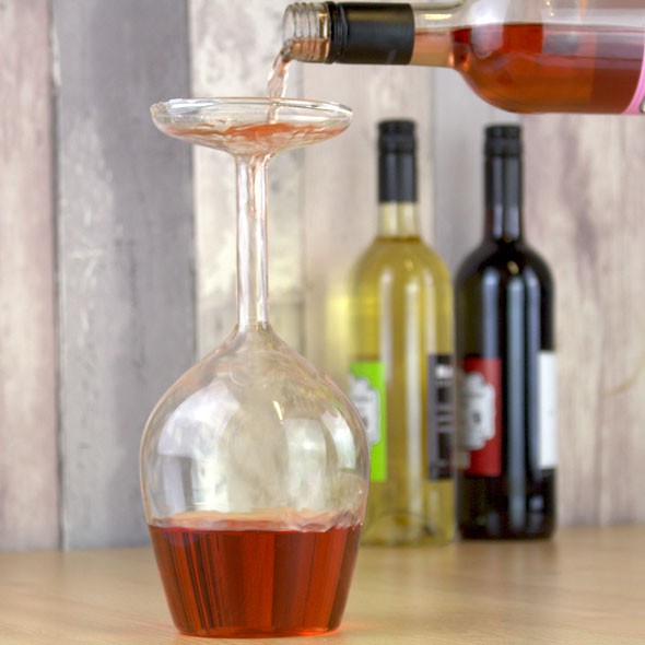 Upside Down Wine Glass - 350ml