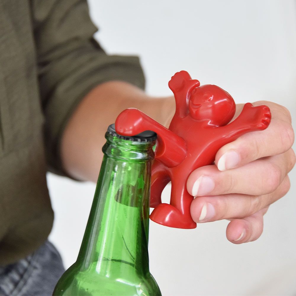 Happy Man Corkscrew - Bottle Opener, & Wine Stopper Set