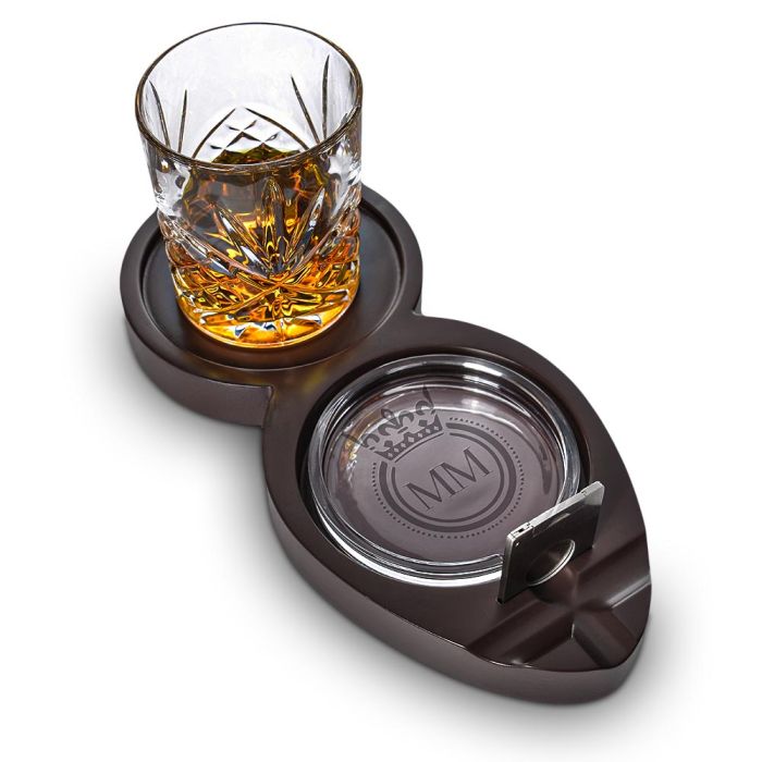 Whisky & Cigar Tray Set