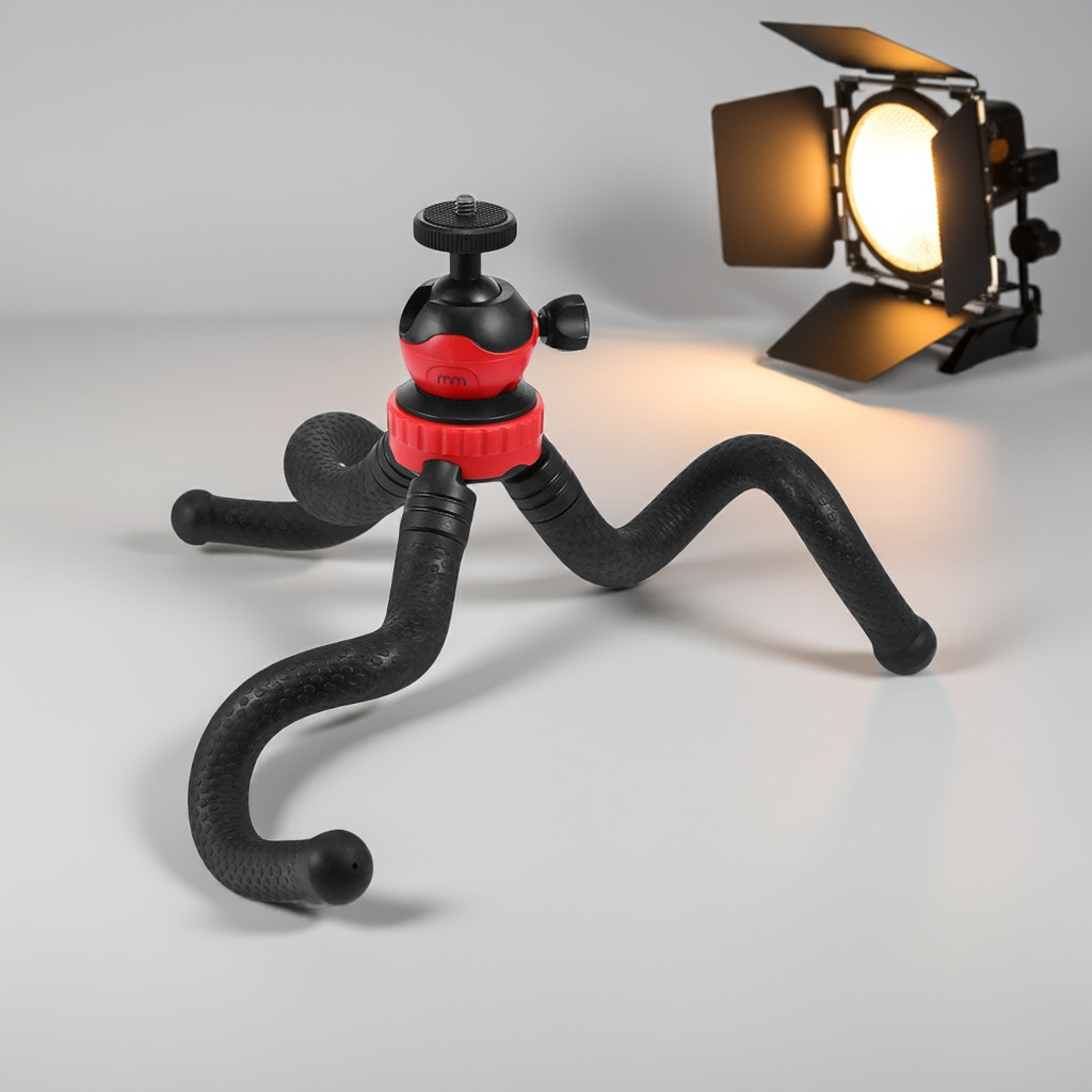 Flexible Tripod - Smartphone & camera holder with Bluetooth remote