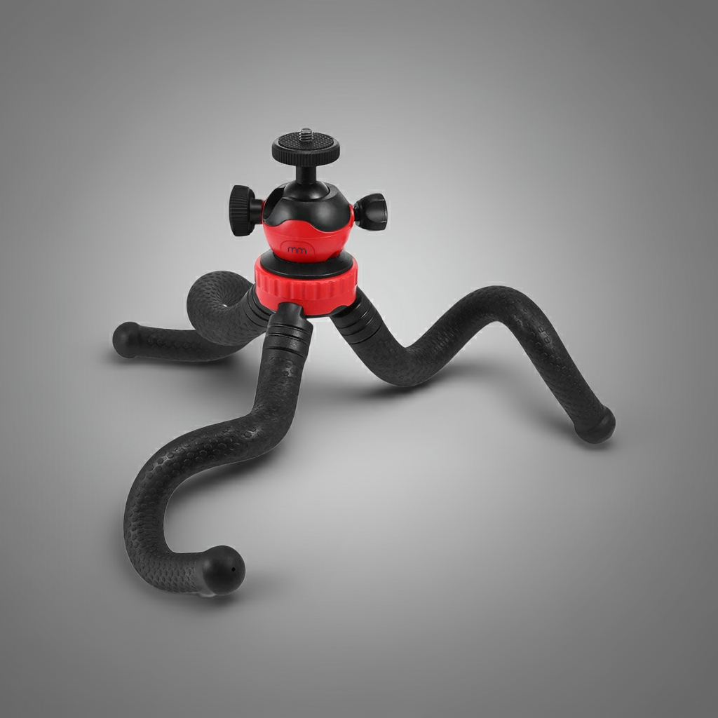 Flexible Tripod - Smartphone & camera holder with Bluetooth remote