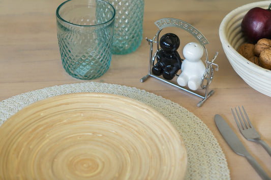 Ceramic Salt & Pepper Set - Swing