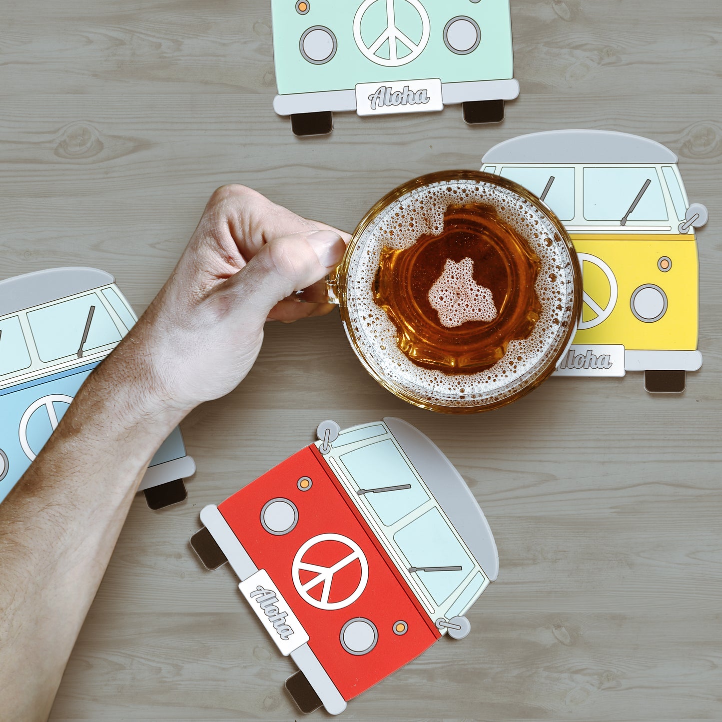 VW - Retro Van Coaster (Set of 4)