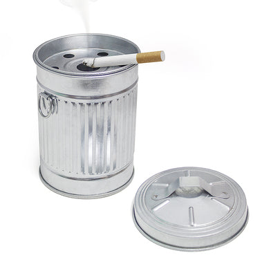 Ashtray - Retro Metal Garbage Bin