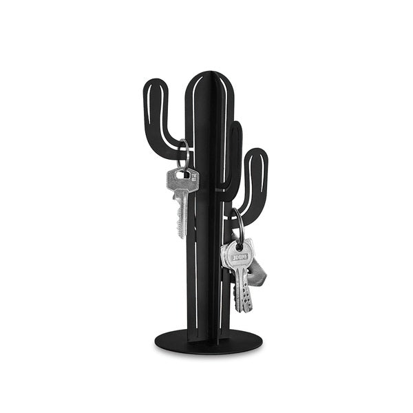 Key Holder - Arizona Cactus - Black Metal - Key Hanger