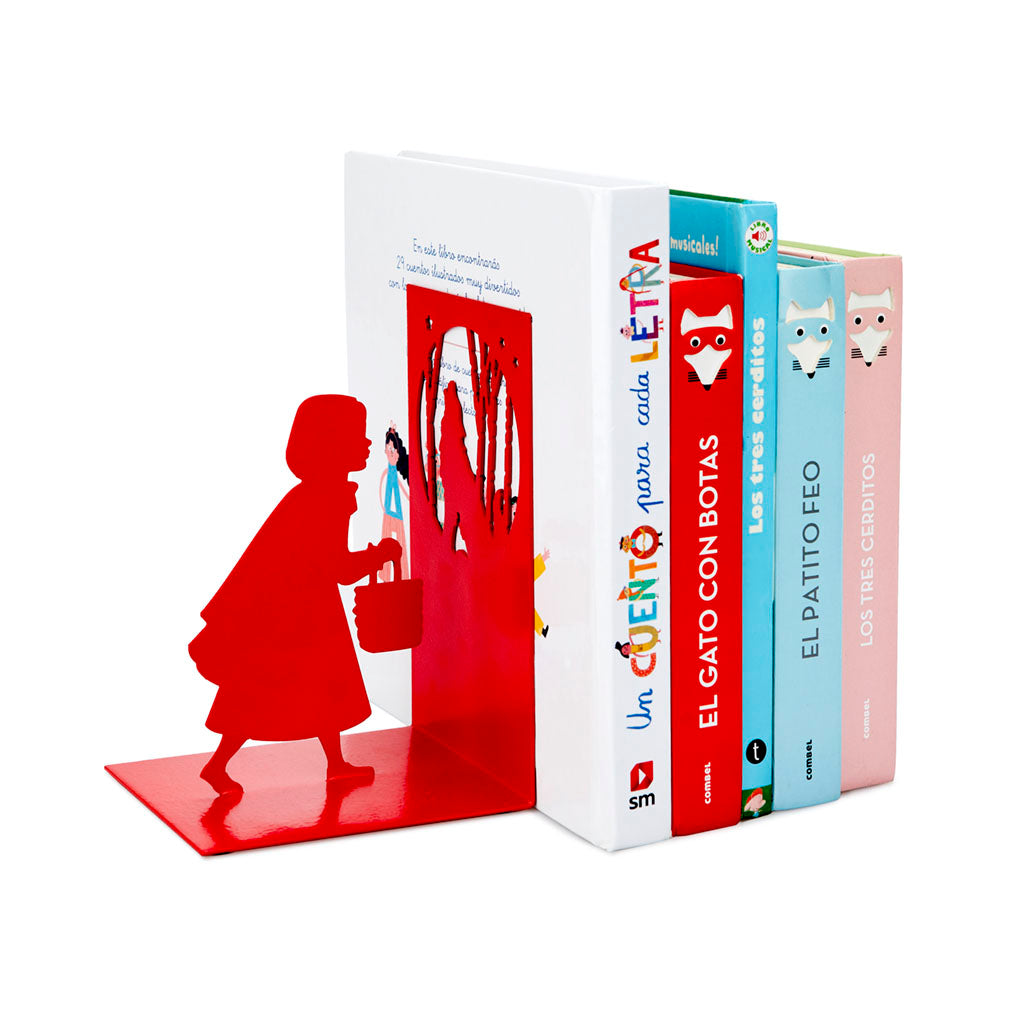 Bookend - Little Red Riding Hood- Red - Metal