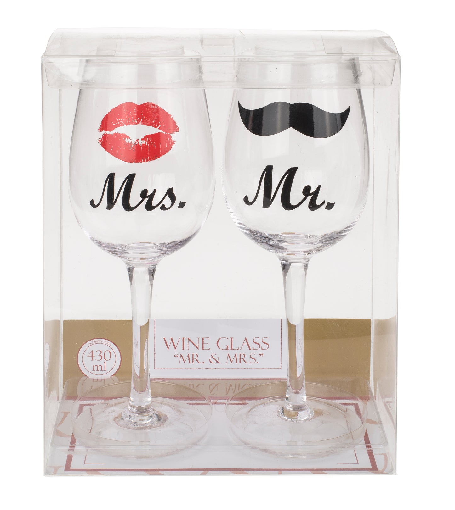 Mr & Mrs Wine Glasses