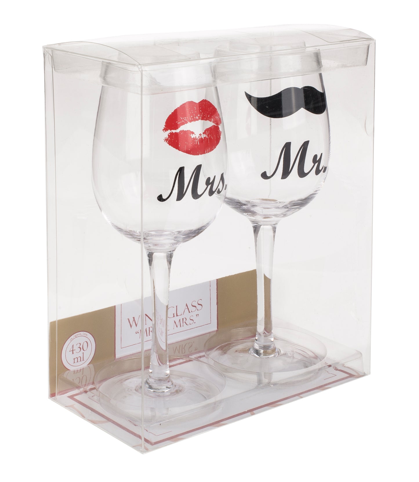 Mr & Mrs Wine Glasses