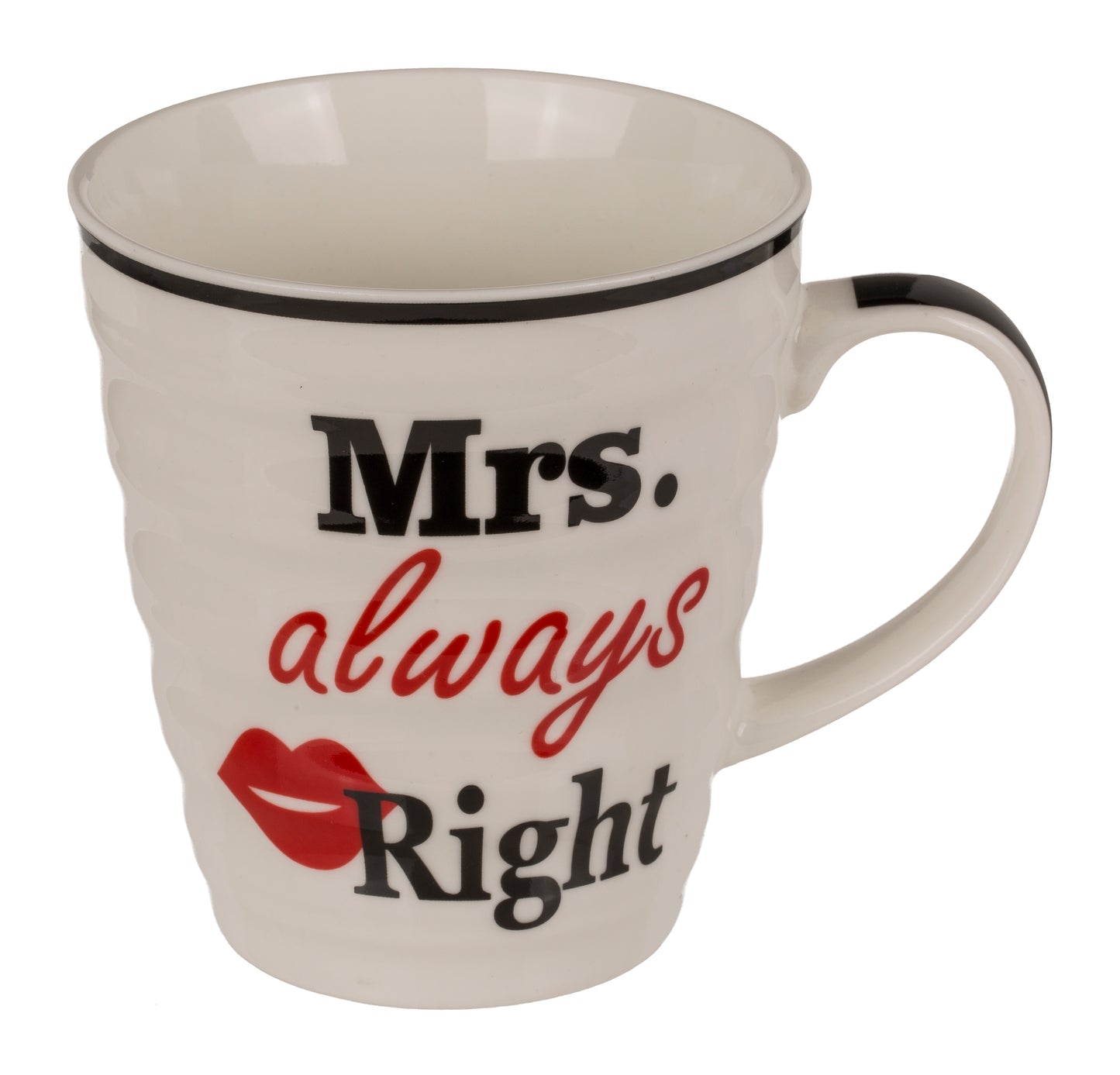 Porcelain mugs - Mr Right & Mrs Always Right Coffee Mugs