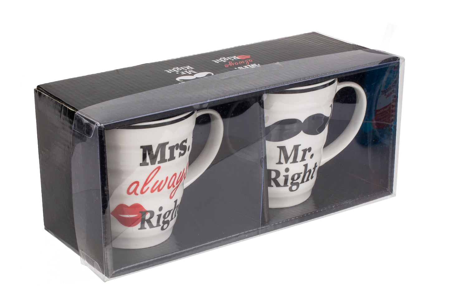 Porcelain mugs - Mr Right & Mrs Always Right Coffee Mugs