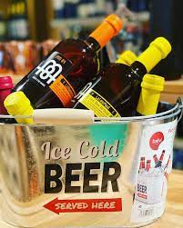 Beer cooler - Ice Bucket - Party Time - Metal
