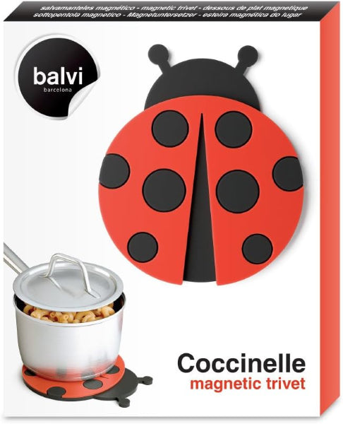Magnetic Ladybug Silicone Trivet