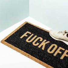 Eco-Friendly Non-Slip Indoor/Outdoor Doormat- "F%$k Off"