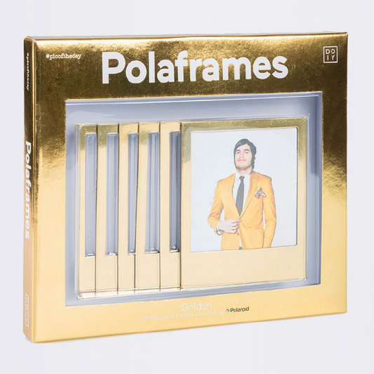 DOIY Gold Magnetic Polaroid Photo Frames - Set of 6