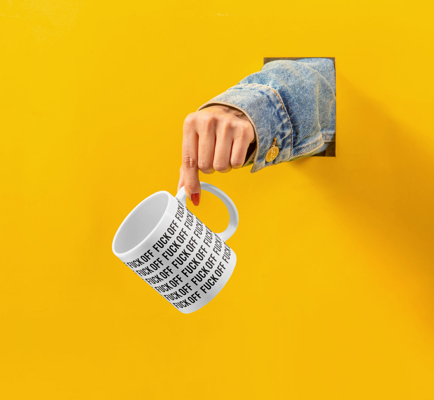 Ceramic Coffee Mug - "F%$k Off"
