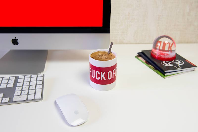 Ceramic Coffee Mug - "F%$k Off"