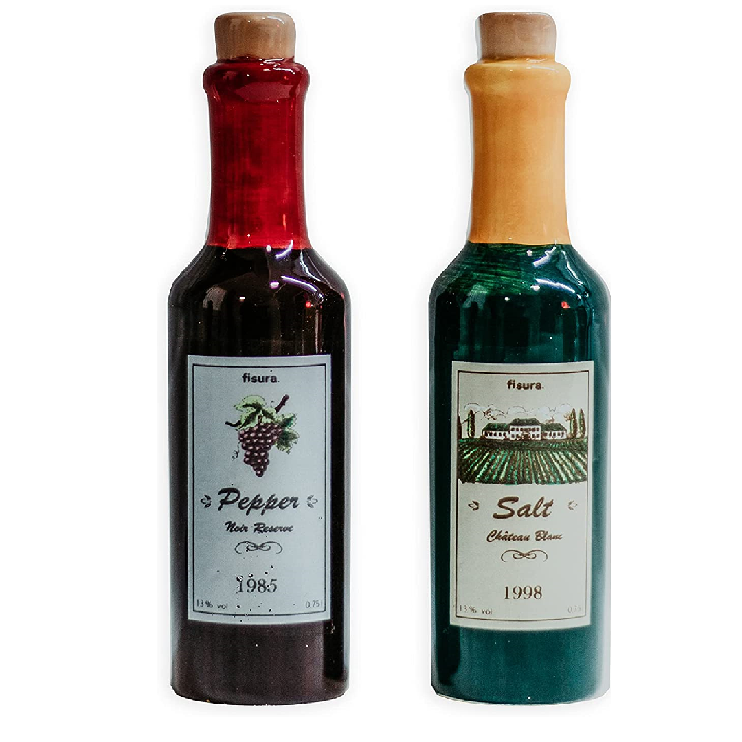 Salt & Pepper Shakers - Wine bottles