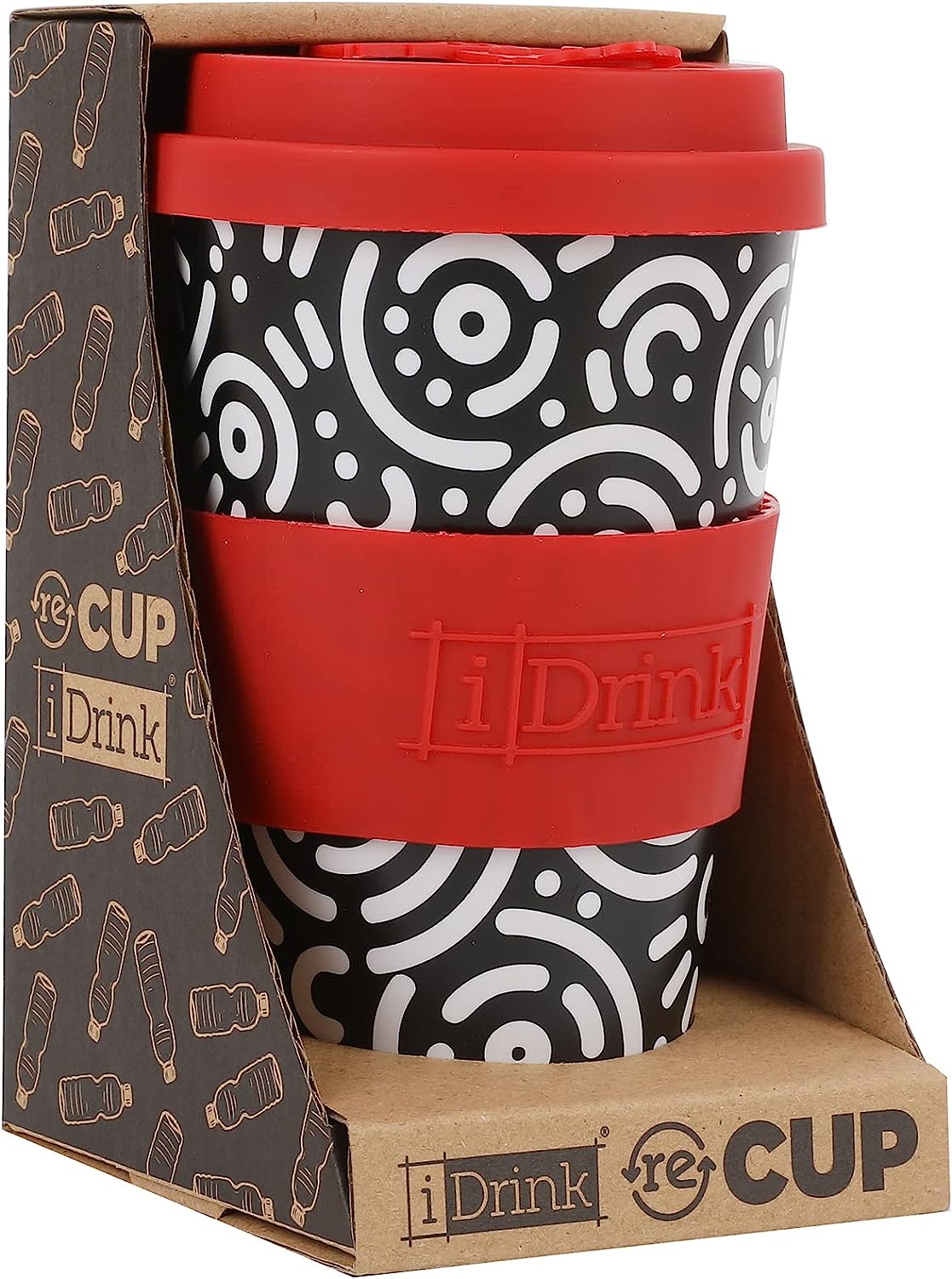 RPET cup 435 ml GEOMETRIC