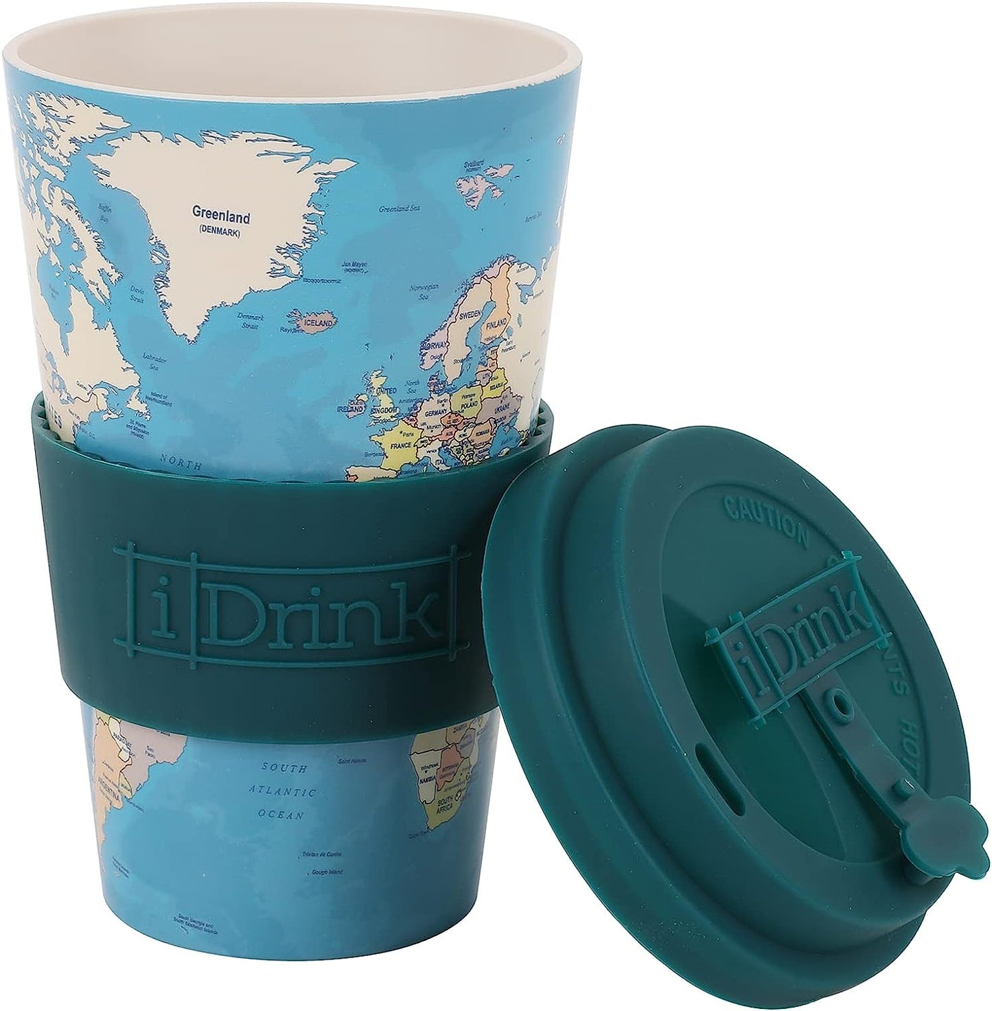 RPET Cup 435 ml BLUE MAP