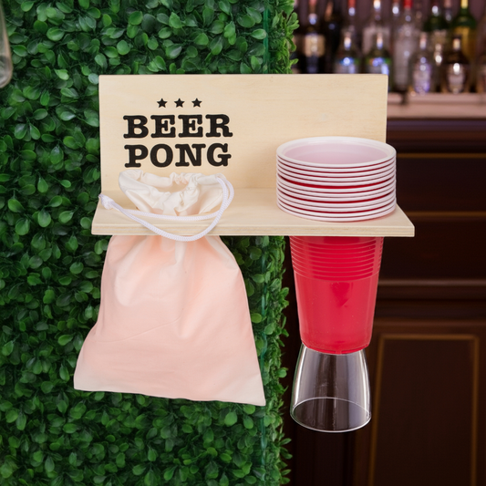 Beer Pong Shelf