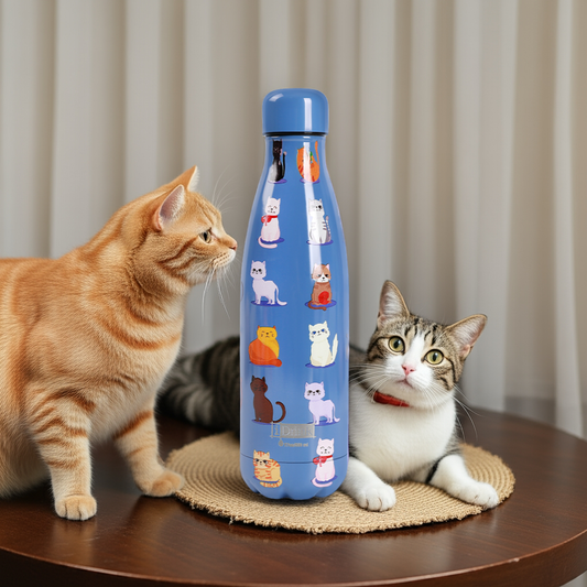 Thermal bottle 500ml Blue Cats