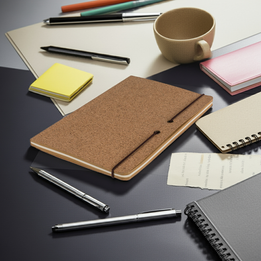 Cork Kraft Notebook - 60 Pages - Unlined