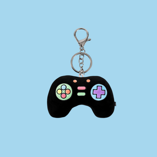 Keychain LET'S PLAY - black