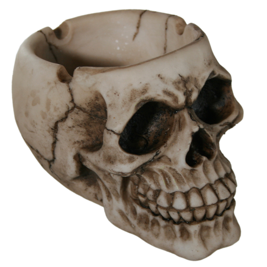 Polyresin Skull Ashtray