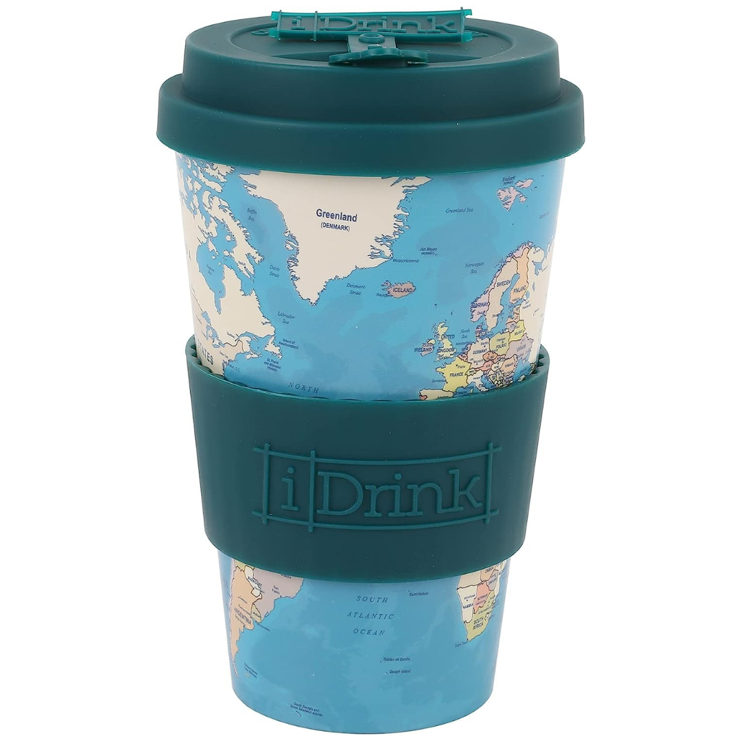 RPET Cup 435 ml BLUE MAP