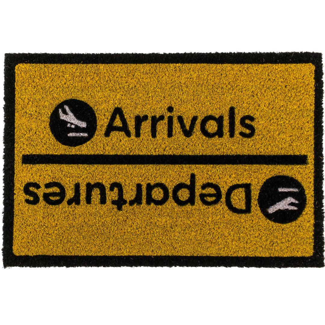 Arrivals & Departures Doormat - Indoor/ Outdoor - Non-Slip