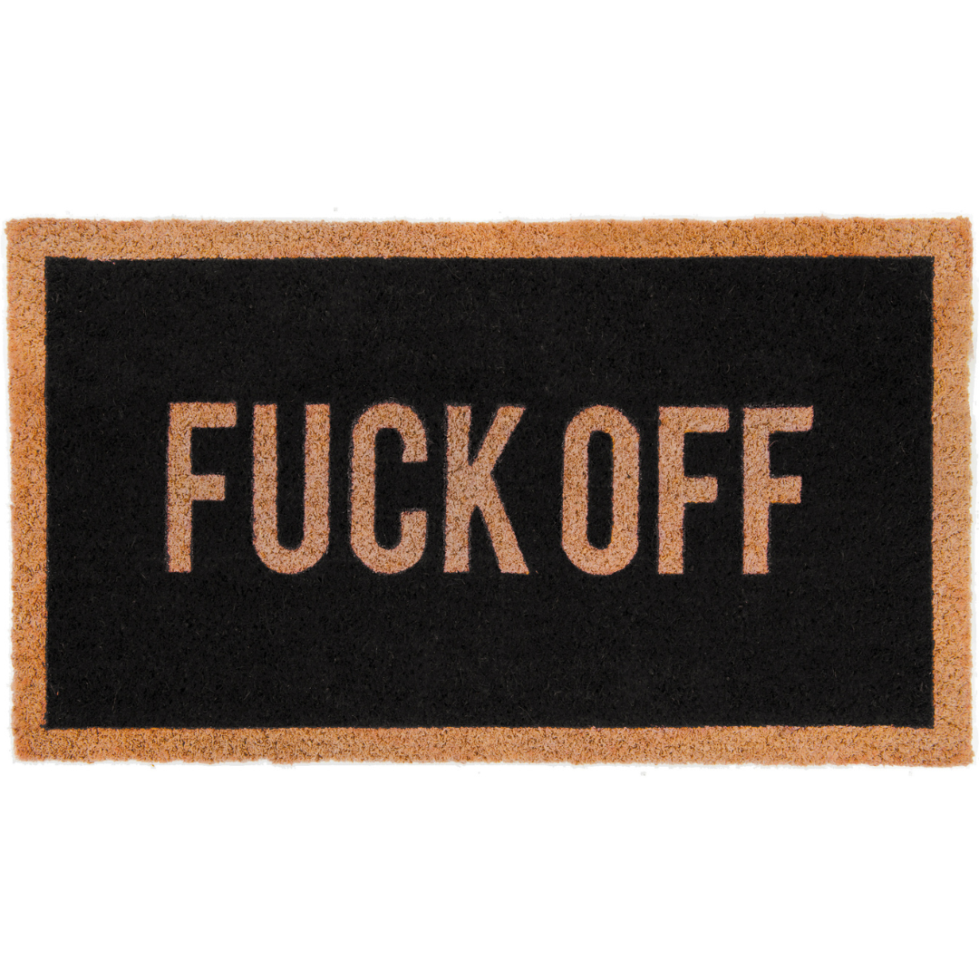 Eco-Friendly Non-Slip Indoor/Outdoor Doormat- "F%$k Off"