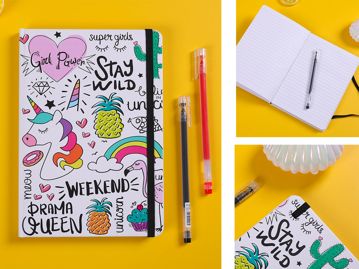 A5 Lined Notebook - Unicorn - 80 Pages
