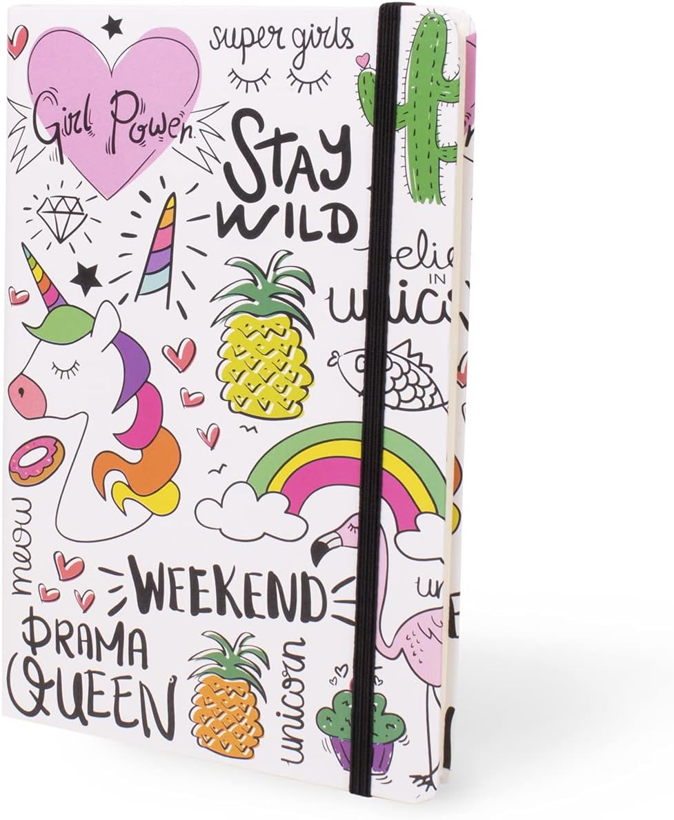 A5 Lined Notebook - Unicorn - 80 Pages