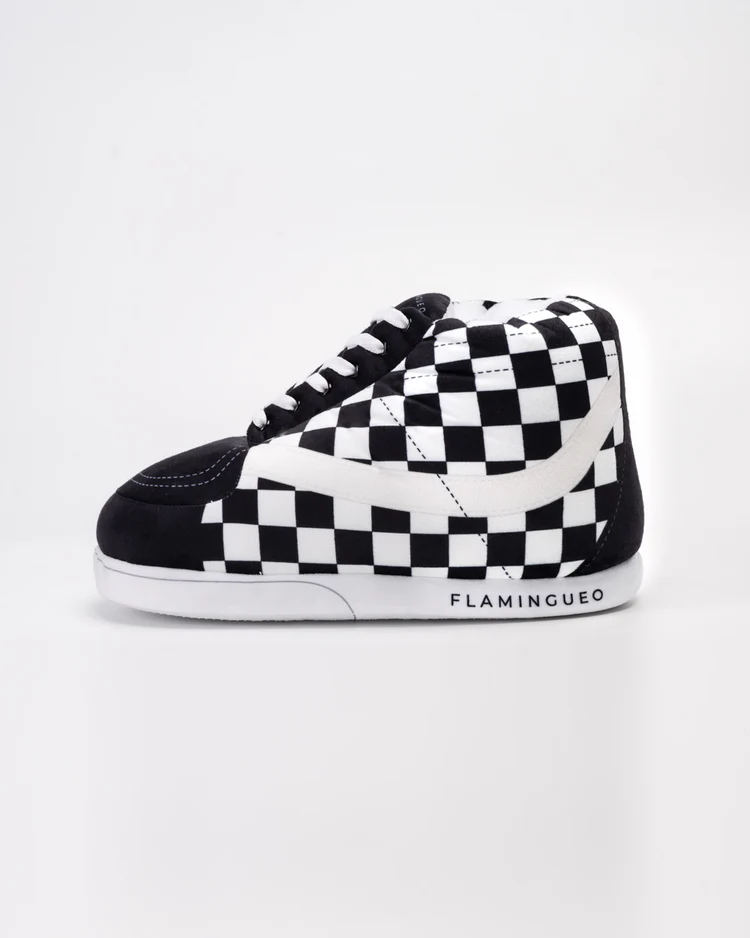 Giant Sneaker Slippers - Paulis- Black & White - Unisex - One Size