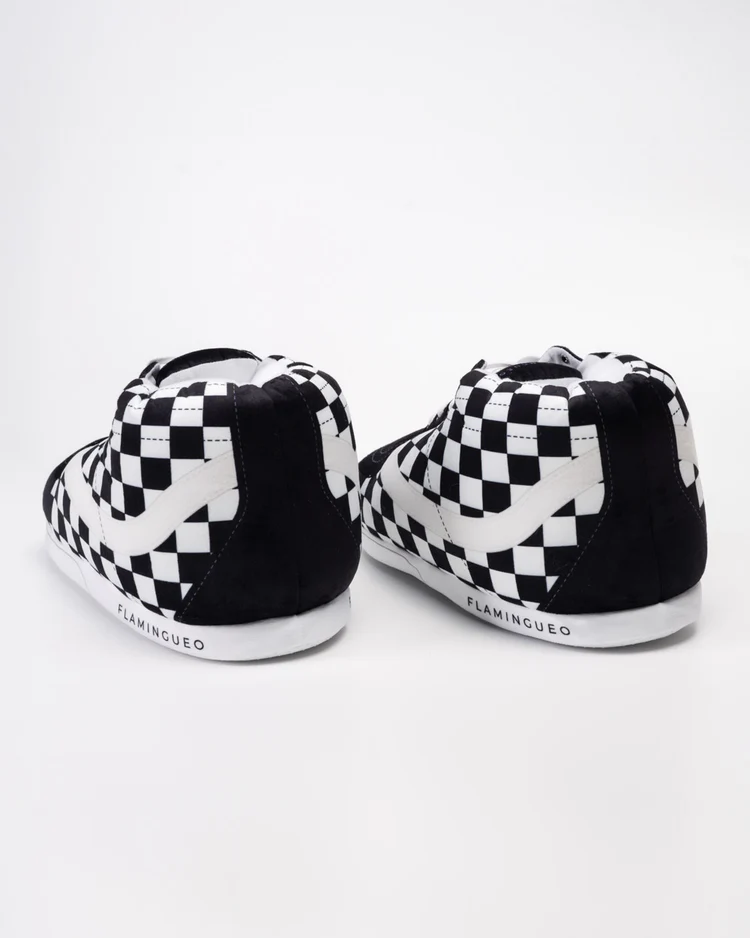 Giant Sneaker Slippers - Paulis- Black & White - Unisex - One Size