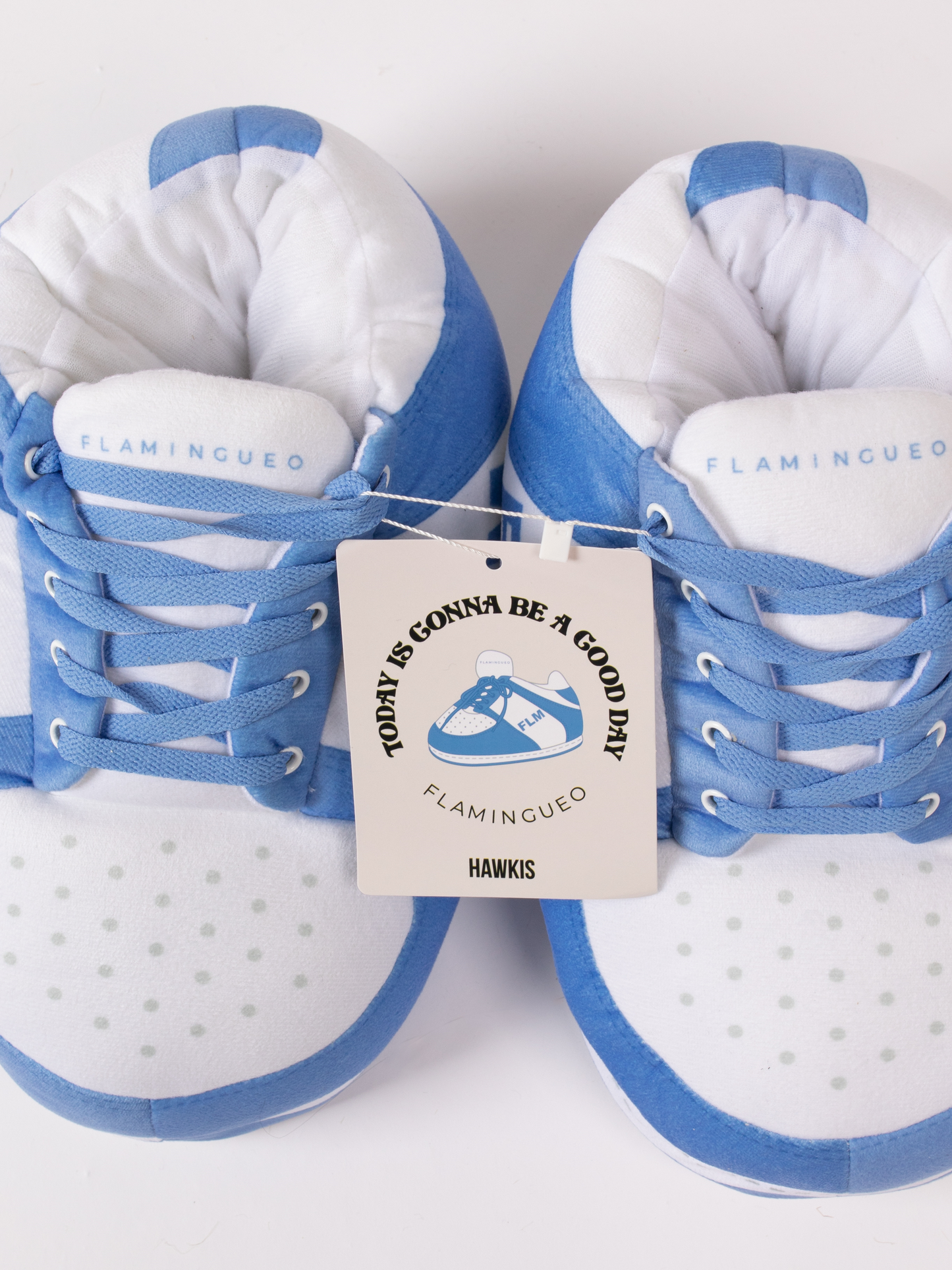 Giant Sneaker Slippers - Hawkis - Blue & White - Unisex - One Size