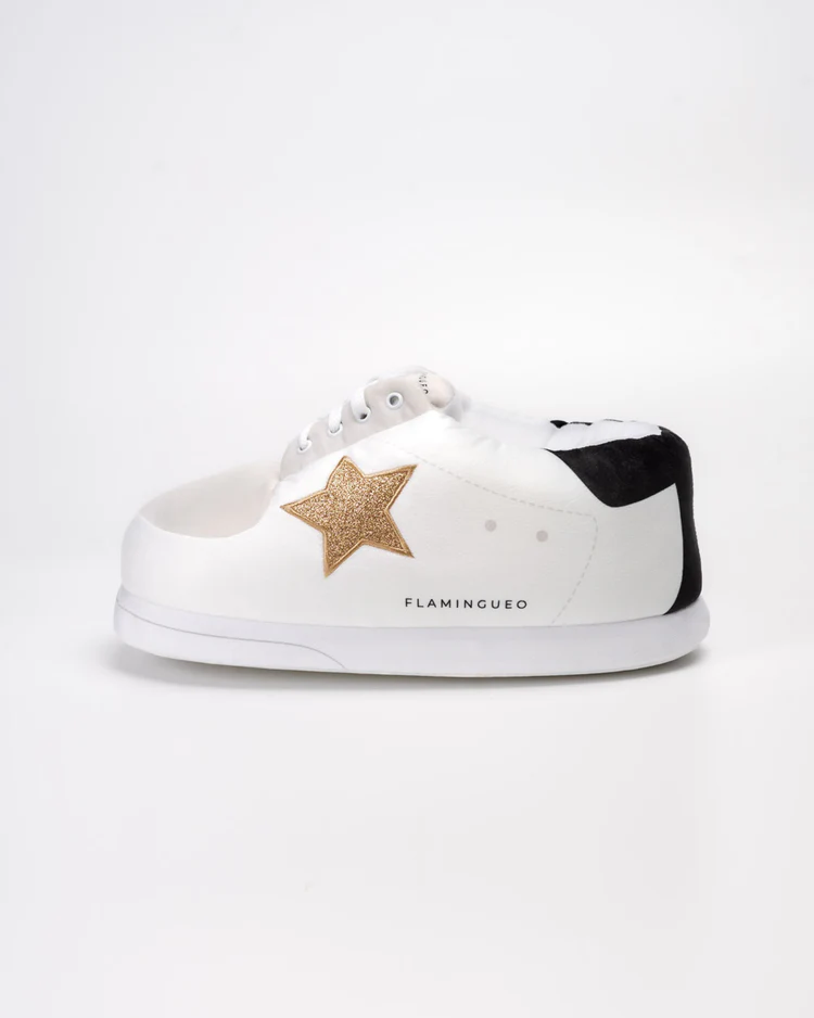 Giant Sneaker Slippers - Hollywood - Gold Star - Unisex - One Size