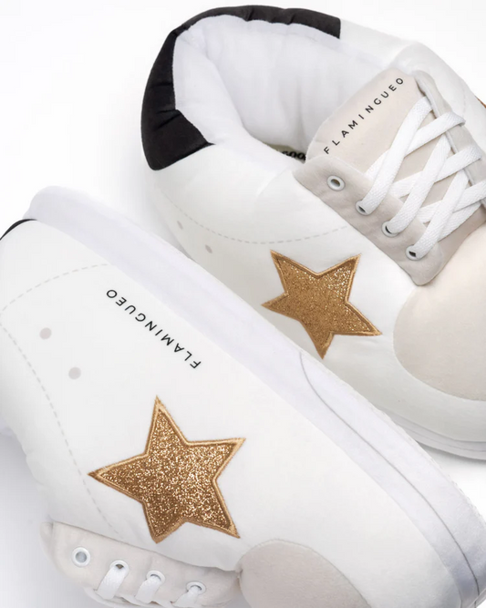 Giant Sneaker Slippers - Hollywood - Gold Star - Unisex - One Size