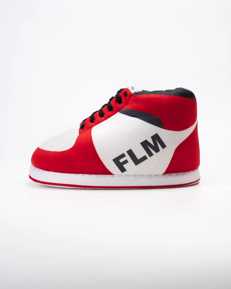 Giant Sneaker Slippers - Bullis - Red & White - Unisex - One Size