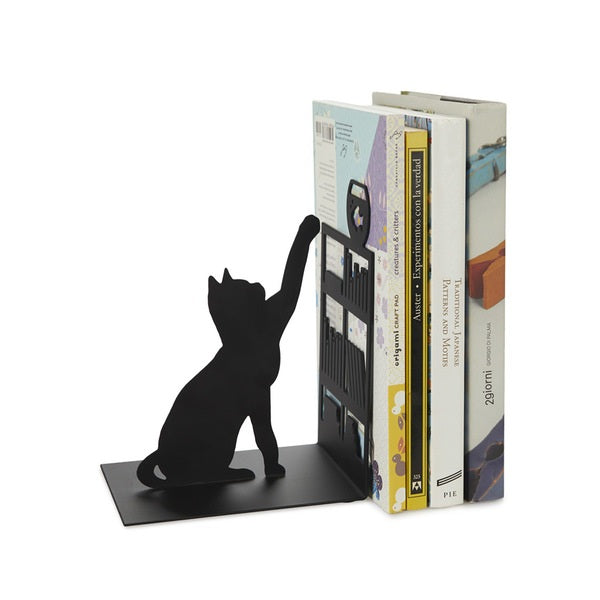 Bookend - Fishing Cat - Black