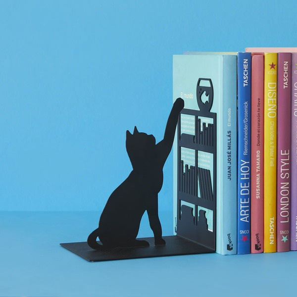 Bookend - Fishing Cat - Black