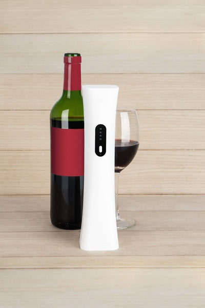 Electric Corkscrew - Wine Minnim - White