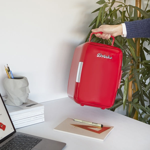 Balvi Retro Mini Drinks Fridge - Drinks Cooler