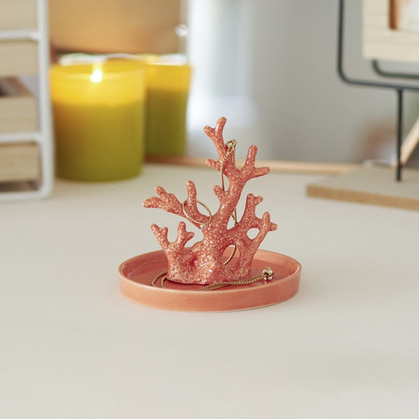 Porcelain Arrecife/Coral Ring and Jewellery Ring Holder