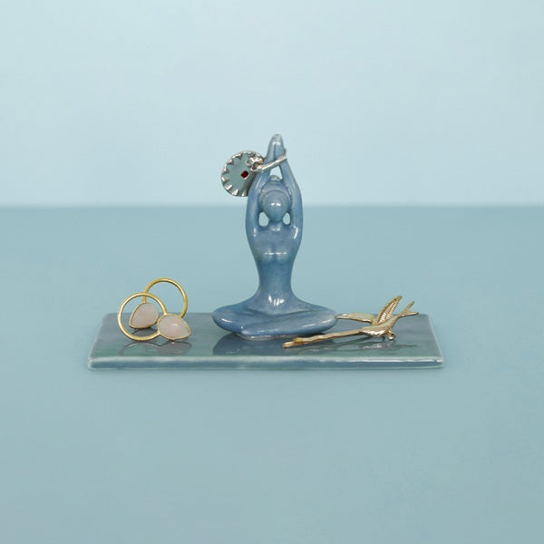 Ring holder Asana blue