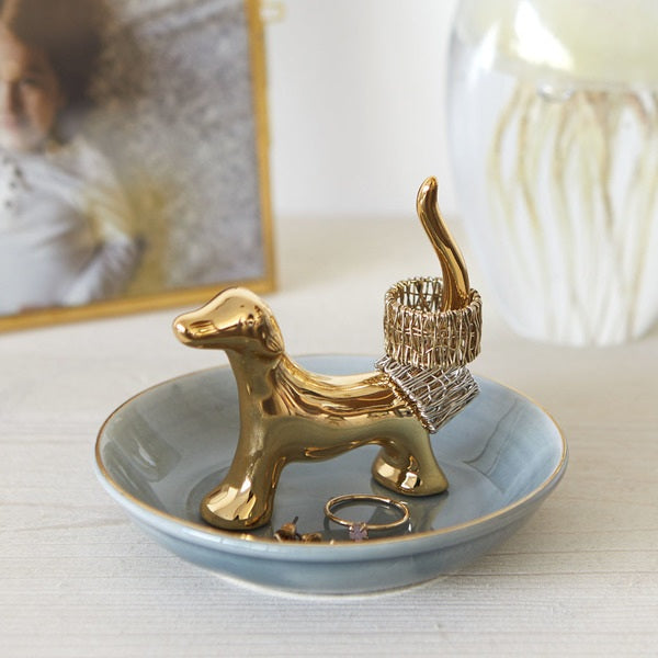 Ring holder Bassotto golden