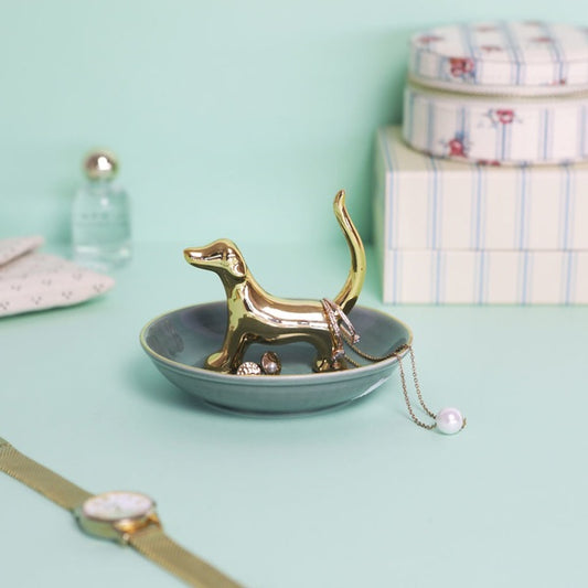 Ring holder Bassotto golden