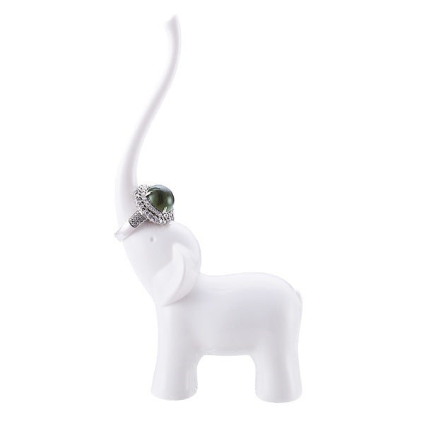Ring holder Elephant white