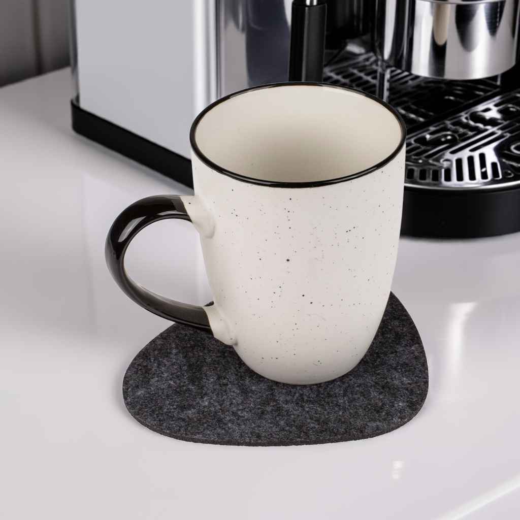 Set of 4 Pebblestone Felt Coasters