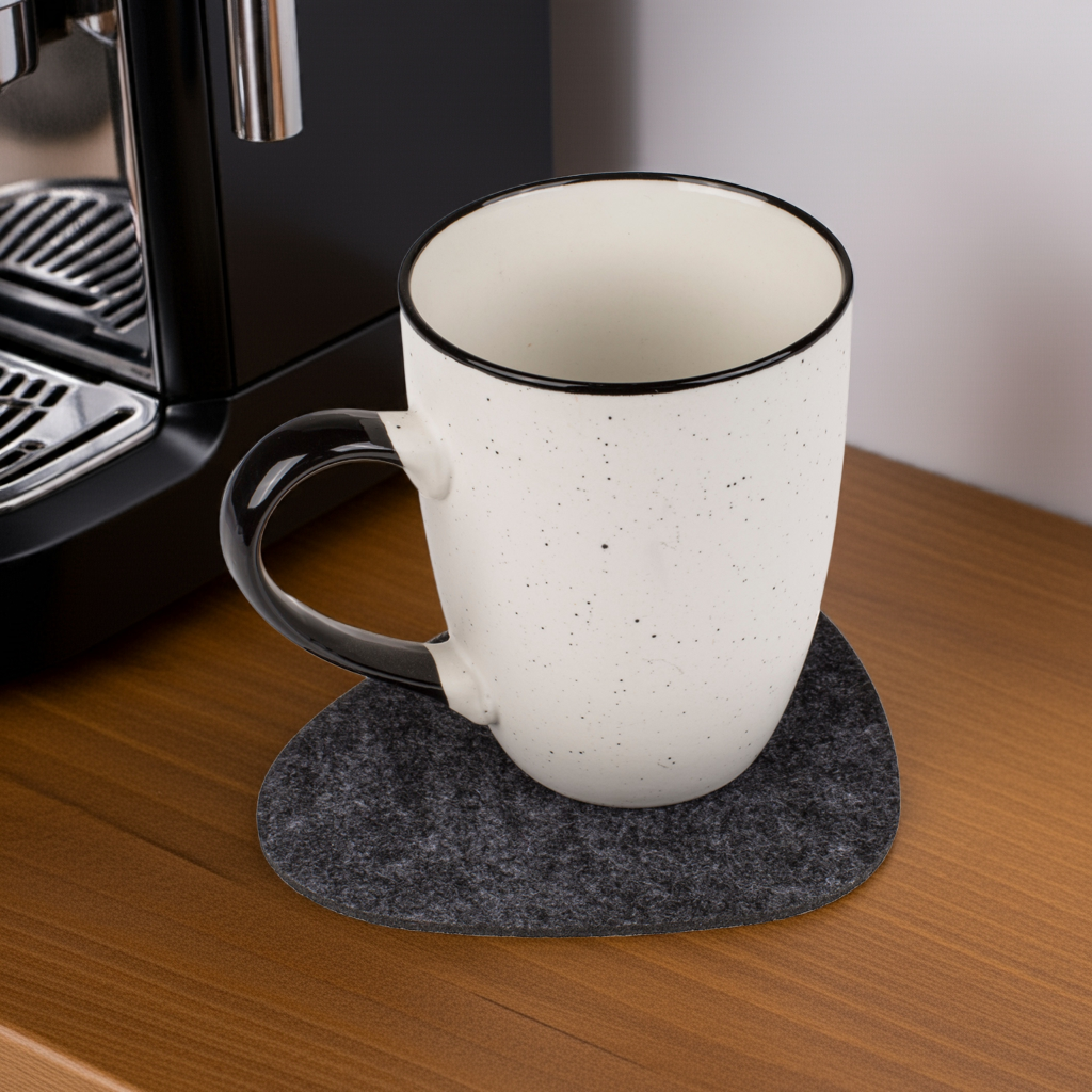 Set of 4 Pebblestone Felt Coasters